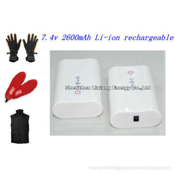 Portable 7.4v Electric Heated Jacket Battery For Heating Clothes , Suits